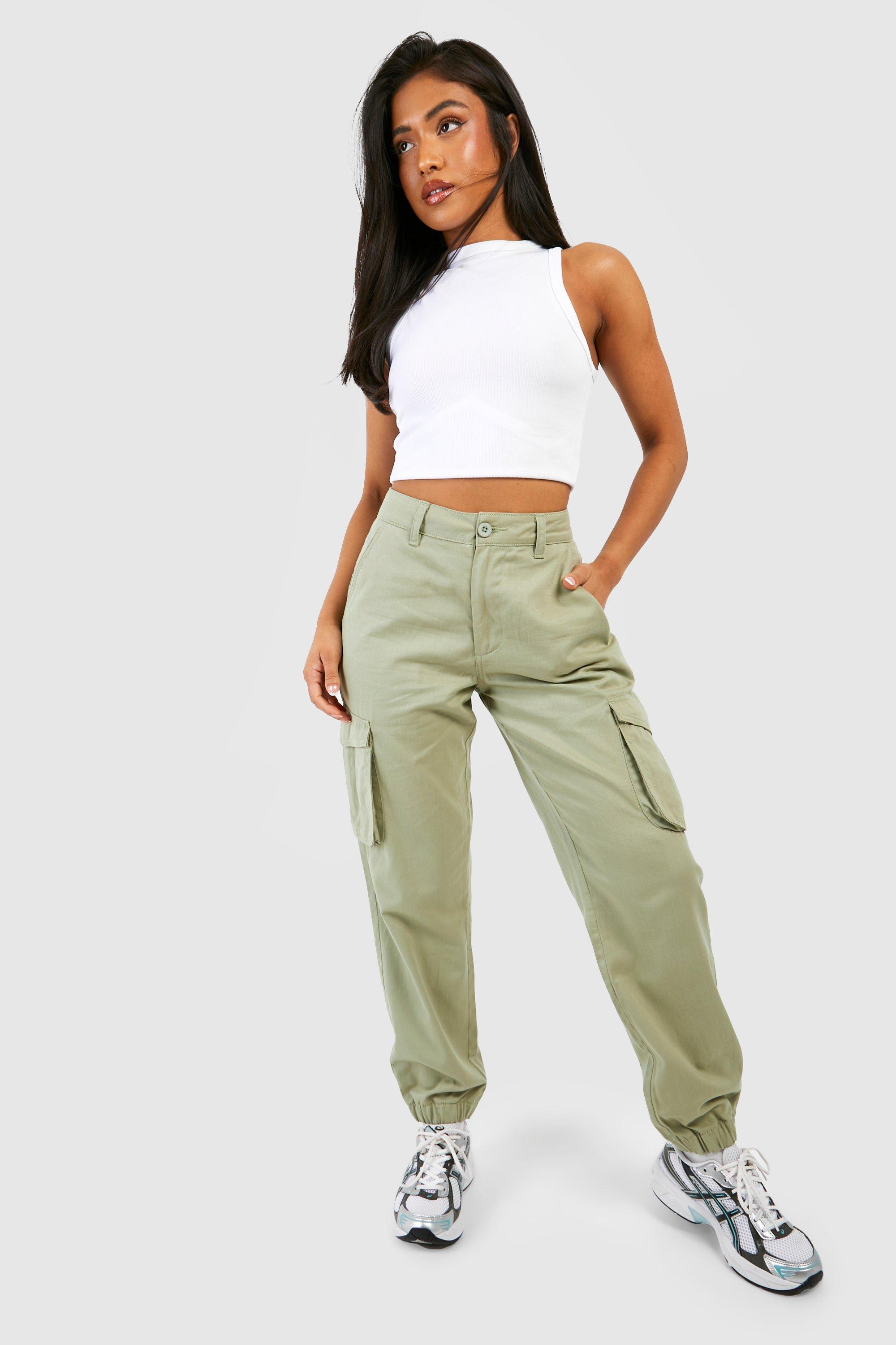 Khaki ladies joggers sale